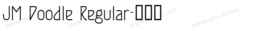 JM Doodle Regular字体转换